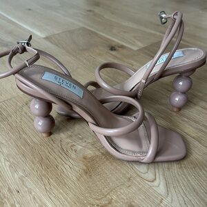 STEVEN BY STEVE MADDEN NUDE BUBBLE HEEL